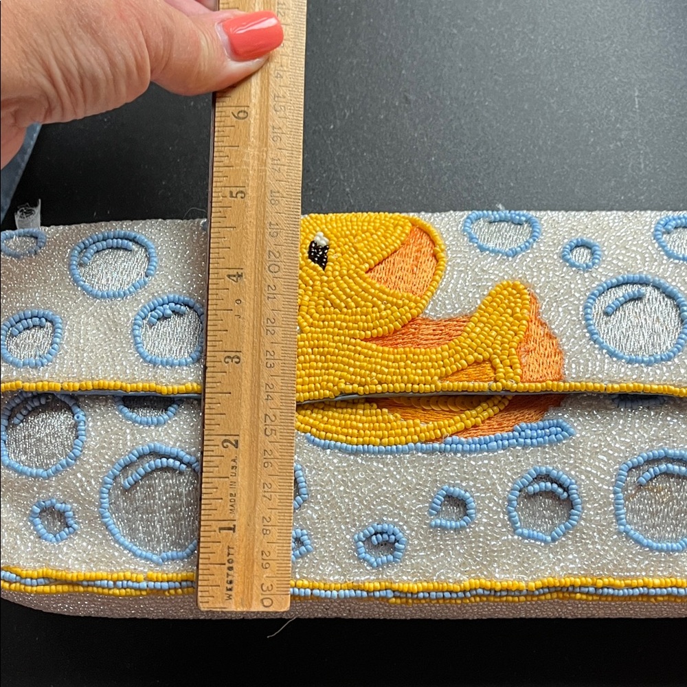 NWT Handcrafted In India Duck Embroidered Shoulder Bag - Picture 6 of 14